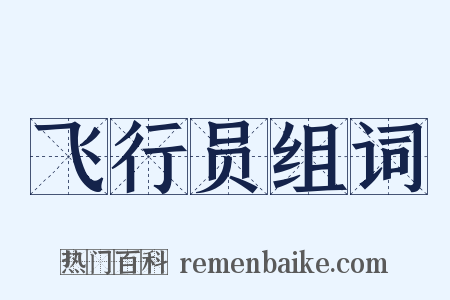 飞行员组词是什么意思的图片
